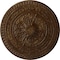 Ekena Millwork Naple Ceiling Medallion (Fits Canopies up to 3 3/8"), 37 1/2"OD x 3 3/8"P, Root Beer Crackle CM37NARBC - alternate 1